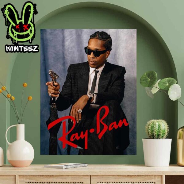 A$AP Rocky As The First Creative Director For Ray-Ban Home Decor Poster Canvas