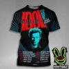 Billy Idol It’s A Nice Day To Tour Again Merch Poster For Tour Dates 2025 All Over Print T-Shirt