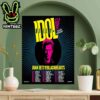 Billy Idol It’s A Nice Day To Tour Again 2025 Merch Poster For Euro Tour Dates Home Decor Poster Canvas