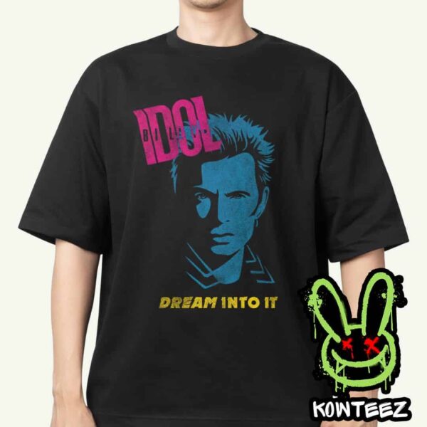 Billy Idol Merch 2025 Dream Into It Album Unisex T-Shirt