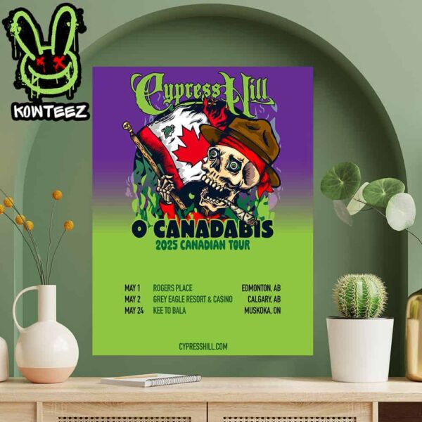 Cypress Hill Merch Poster For O Canadabis 2025 Canadian Tour May 2025 Home Decor Poster Canvas