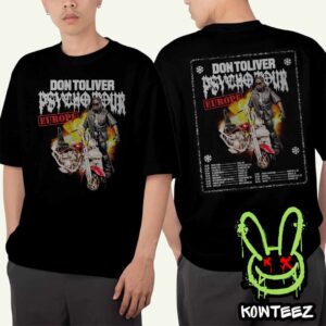 Don Toliver Hardstone Psycho EU Tour Dates 2025 Merch Two Sides Unisex T-Shirt