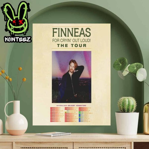 Finneas Merch Poster For For Cryin’ Out Loud The Tour Dates 2025 Home Decor Poster Canvas