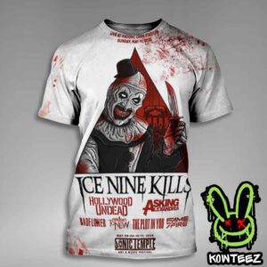 Ice Nine Kills At Sonic Temple Art And Music Festival On May 8-9-10-11 2025 All Over Print T-Shirt