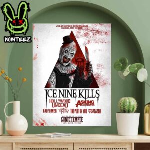 Ice Nine Kills At Sonic Temple Art And Music Festival On May 8-9-10-11 2025 Home Decor Poster Canvas