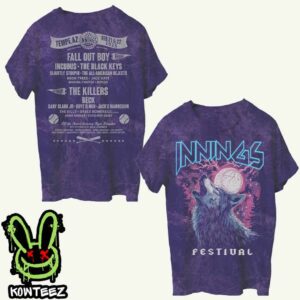 Innings Festival 2025 Merchandise On Feb 21-22 2025 At Tempe Beach Park And Arts Park In Tempe AZ Howling Wolf Lineup Two Sides Unisex T-Shirt