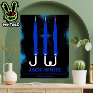 Jack White Merch Poster For No Name UK EU Tour 2025 Schedule List Dates Home Decor Poster Canvas