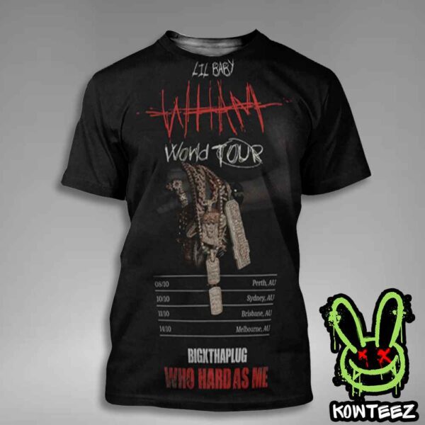 Lil Baby Merch Poster For Wham World Tour Australia October 2025 All Over Print T-Shirt