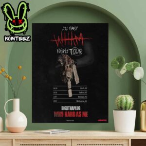 Lil Baby Merch Poster For Wham World Tour Australia October 2025 Home Decor Poster Canvas