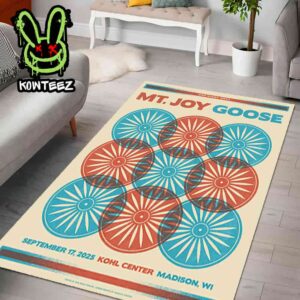 MT Joy X Goose Merch Poster For Show On September 17 2025 At Kohl Center In Madison WI Home Decor Rug Carpet