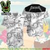 Metallica Black Album Tribute 2025 Hawaiian Shirt And Beach Short