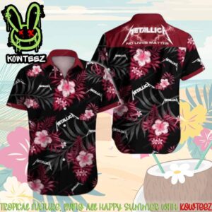 Metallica Tropical Thunder 2025 Hawaiian Shirt And Beach Short