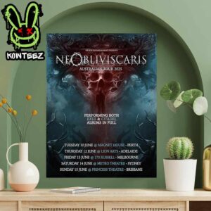 NE Obliviscaris Australian Tour June 2025 Performing Exul And Citade Album In Fulls Home Decor Poster Canvas