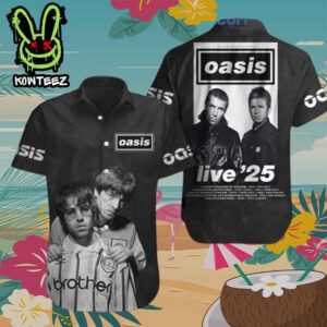 Oasis 30th Anniversary Live 25 Hawaiian Shirt And Beach Short