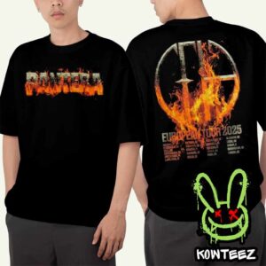 Pantera Merch Shirt For European Tour 2025 Two Sides Unisex T-Shirt