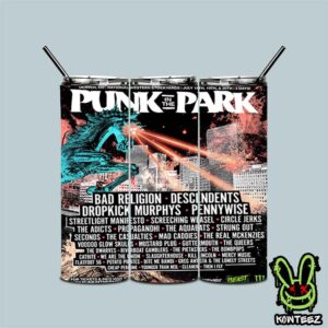 Punk In The Park Merch Poster In Denver Co National Western Stockyards On July 18th 19th 20th 2025 Lineup Tumbler-Mug-Cup With Straw