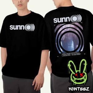 Sunn O Band Merch Poster For Europe Tour In June 2025 Shoshin Duo Merch Two Sides Unisex T-Shirt