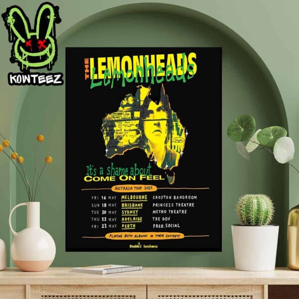 The Lemonheads It’s A Shame About Ray And Come On Feel Australia Tour May 2025 Home Decor Poster Canvas