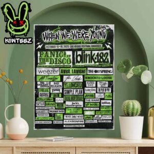 When We Were Young Merch Poster At Las Vegas Festival Grounds On October 18 & 19 2025 Full Lineup Home Decor Poster Canvas