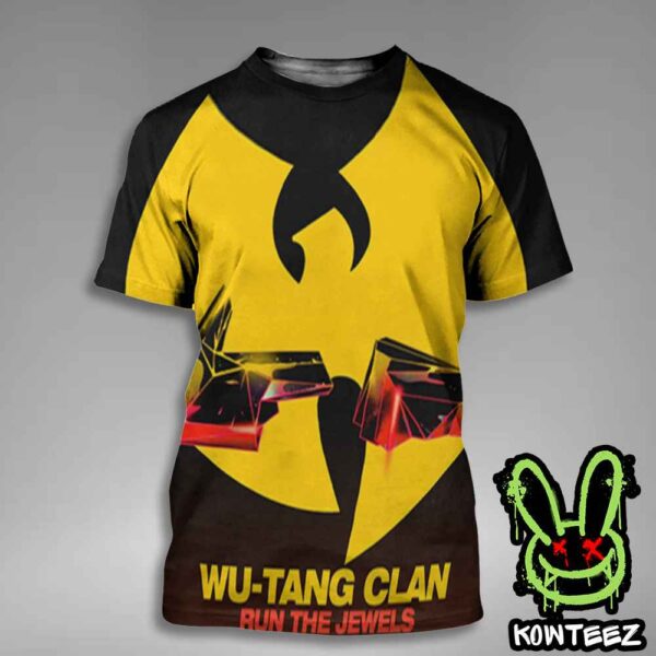 Wu Tang Clan Merch Poster For Run The Jewels Summer Tour Dates 2025 All Over Print T-Shirt