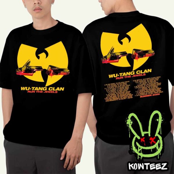 Wu Tang Clan Merch Poster For Run The Jewels Summer Tour Dates 2025 Merch Two Sides Unisex T-Shirt