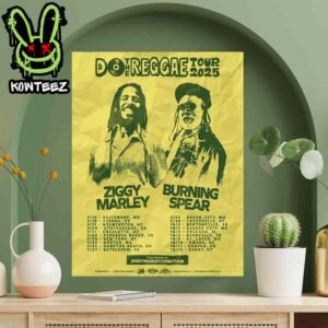 Ziggy Marley Do The Reggae Tour 2025 With Burning Spear Tour Dates Home Decor Poster Canvas