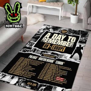 A Day To Remember UK Europe Tour With Boston Manor Polaris And Terror Dates List Home Decor Rug Carpet