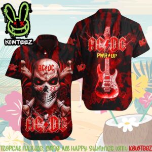 AC DC PWR Up Merch 2025 Hawaiian Shirt And Beach Short