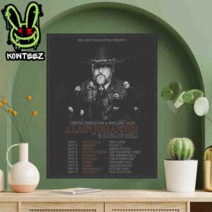 Alain Johannes And Earl Of Hell United Kingdom And Ireland Tour Dates May 2025 Home Decor Poster Canvas