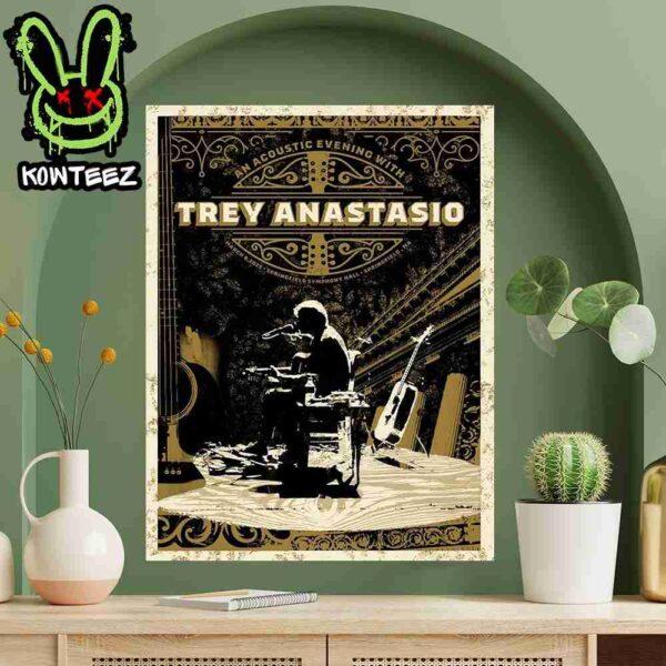 An Acoustic Evening With Trey Anastasio Tour On March 8 2025 At Springfield Symphony Hall In Springfield Ma Home Decor Poster Canvas