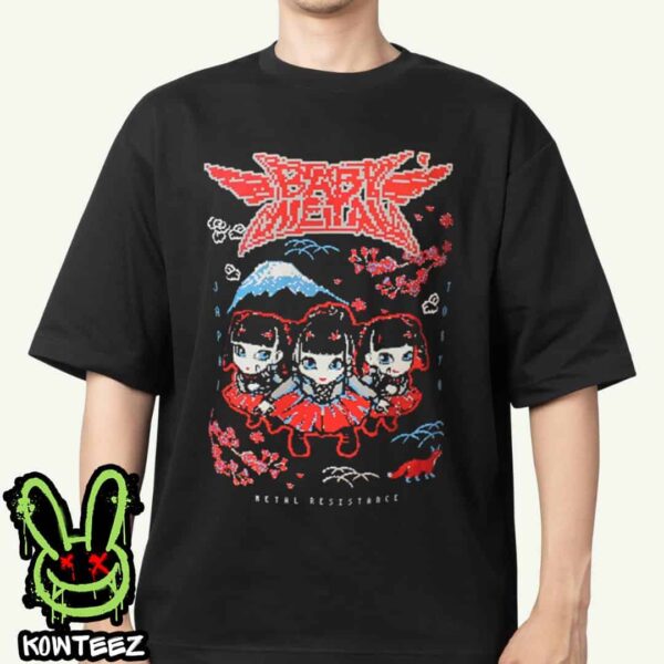 BABYMETAL Merch Shirt Pixel Tokyo Japan 2025 Unisex T-Shirt Official Merchandise