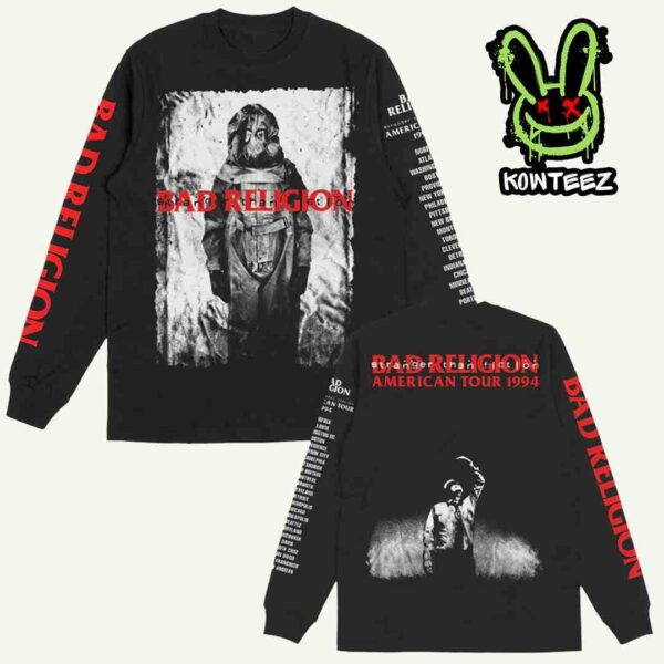 Bad Religion Band Stranger Than Fiction American Tour 1994 Two Sides All Over Print Long Sleeve T-Shirt