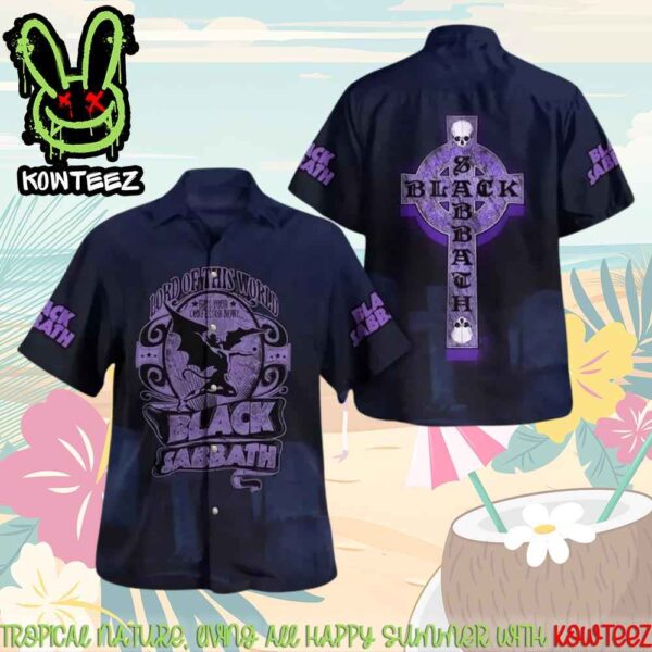 Black Sabbath Band Lord Of This World Merch 2025 Hawaiian Shirt And Beach Short