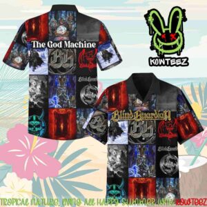 Blind Guardian The God Machine Fan Summer Merch 2025 Hawaiian Shirt And Beach Short