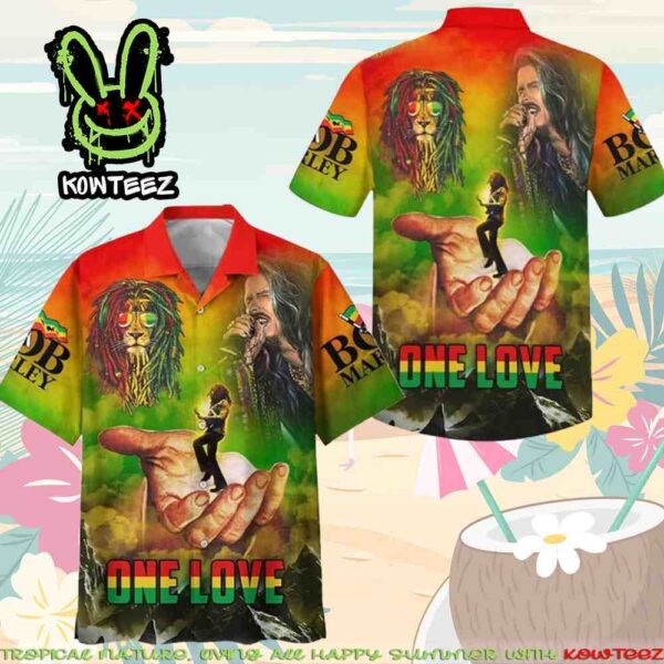 Bob Marley One Love Summer Merch 2025 Hawaiian Shirt And Beach Short