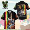 Bob Marley Peace Lover One Love Movie Summer Merch 2025 Hawaiian Shirt And Beach Short