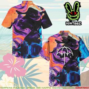 Bring Me The Horizon Umbrella Oil Painting Summer Merch 2025 Hawaiian Shirt And Beach Short