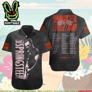 Bruce Springsteen And E Street Band World Tour Summer Merch 2025 Hawaiian Shirt And Beach Short