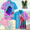 David Bowie Starman Hibiscus Jungle Summer Merch 2025 Hawaiian Shirt And Beach Short