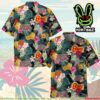 David Bowie Starman Hibiscus Jungle Summer Merch 2025 Hawaiian Shirt And Beach Short