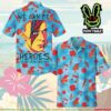 David Bowie Starman Hibiscus Jungle Summer Merch 2025 Hawaiian Shirt And Beach Short