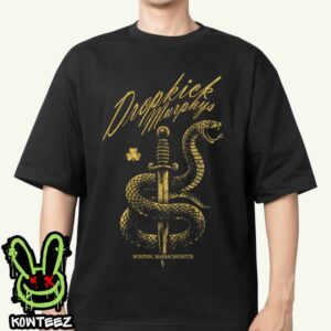 Dropkick Murphys Merchandise Serpent & Dagger Boston Massachusetts Unisex T-Shirt