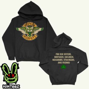 Dropkick Murphys Merchandise Tiger Lyric Pullover Two Sides Unisex Hoodie T-Shirt