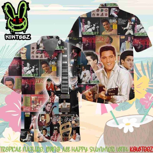 Elvis Presley Guitar Aloha Hawaiian Shirt And Beach Short