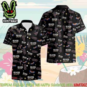 Elvis Presley Rock N Roll Legends Aloha Hawaiian Shirt And Beach Short