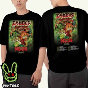 Exodus Swarm Of Horror Tour 2025 With Misfire And Deicide Tour Dates Two Sides Merch Unisex T-Shirt