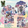 Grateful Dead Wave That Flag American Proud Summer Merch 2025 Hawaiian Shirt And Beach Short