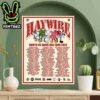 Haywire Shirts Vs Skins USA Tour 2025 Date List On May June And July Home Decor Poster Canvas