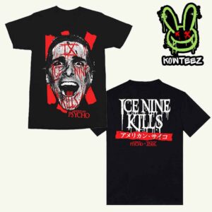 Ice Nine Kills Merch Shirt American Psycho 25th Years Anniversary Collection Bloody Bateman Two Sides Unisex T-Shirt