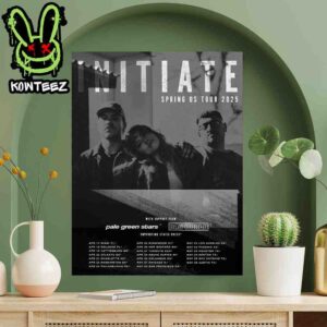 Initiate Spring US Tour Dates 2025 With Pale Green Stars And Bad World Home Decor Poster Canvas